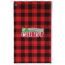 Lumberjack Plaid Golf Towel - Poly-Cotton Blend w/ Name or Text