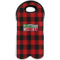 Lumberjack Plaid Wine Tote Bag (2 Bottles) (Personalized)