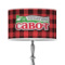 Lumberjack Plaid 12" Drum Lamp Shade - Poly-film (Personalized)