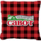 Lumberjack Plaid Faux-Linen Throw Pillow 20" (Personalized)