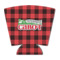 Lumberjack Plaid Party Cup Sleeve - with Bottom (Personalized)