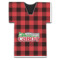 Lumberjack Plaid Jersey Bottle Cooler (Personalized)