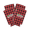 Lumberjack Plaid Can Cooler (tall 12 oz) - Set of 4 (Personalized)