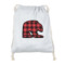 Lumberjack Plaid Drawstring Backpack - Sweatshirt Fleece (Personalized)
