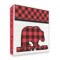 Lumberjack Plaid 3 Ring Binder - Full Wrap - 2" (Personalized)