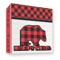 Lumberjack Plaid 3 Ring Binder - Full Wrap - 3" (Personalized)