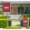 Lumberjack Plaid Large Garden Flag - Single Sided (Personalized)