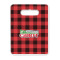 Lumberjack Plaid Rectangular Trivet with Handle (Personalized)