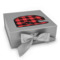 Lumberjack Plaid Gift Box with Magnetic Lid - Silver (Personalized)