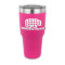Lumberjack Plaid 30 oz Stainless Steel Tumbler - Pink - Single Sided (Personalized)