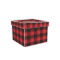 Lumberjack Plaid Gift Box with Lid - Canvas Wrapped - Small (Personalized)