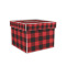 Lumberjack Plaid Gift Box with Lid - Canvas Wrapped - Medium (Personalized)