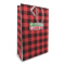 Lumberjack Plaid Large Gift Bag (Personalized)