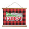 Lumberjack Plaid Wall Hanging Tapestry - Wide (Personalized)