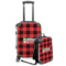 Lumberjack Plaid Kids 2-Piece Luggage Set - Suitcase & Backpack (Personalized)