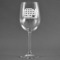 Lumberjack Plaid Wine Glass - Engraved (Personalized)