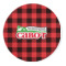 Lumberjack Plaid 5' Round Indoor Area Rug (Personalized)