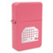 Lumberjack Plaid Windproof Lighter - Pink - Single Sided (Personalized)