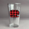 Lumberjack Plaid Pint Glass - Full Color Logo (Personalized)