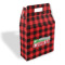 Lumberjack Plaid Gable Favor Box (Personalized)