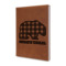 Lumberjack Plaid Leather Sketchbook - Small - Double Sided (Personalized)