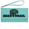 Lumberjack Plaid Ladies Leatherette Wallet - Laser Engraved- Teal (Personalized)