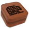 Lumberjack Plaid Travel Jewelry Box - Leather (Personalized)
