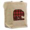 Lumberjack Plaid Reusable Cotton Grocery Bag (Personalized)
