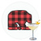 Lumberjack Plaid Printed Drink Topper - 3.5" (Personalized)