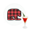 Lumberjack Plaid Printed Drink Topper -  2.5" (Personalized)