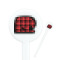 Lumberjack Plaid Round Plastic Stir Sticks (Personalized)