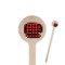 Lumberjack Plaid 7.5" Round Wooden Stir Sticks - Single Sided (Personalized)