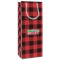 Lumberjack Plaid Wine Gift Bags - Matte (Personalized)