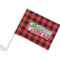 Lumberjack Plaid Car Flag - Small w/ Name or Text