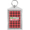 Lumberjack Plaid Bling Keychain (Personalized)