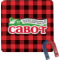 Lumberjack Plaid Square Fridge Magnet (Personalized)
