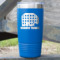 Lumberjack Plaid 20 oz Stainless Steel Tumbler - Royal Blue - Single Sided (Personalized)