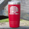 Lumberjack Plaid 20 oz Stainless Steel Tumbler - Red - Single Sided (Personalized)