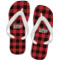 Lumberjack Plaid Flip Flops (Personalized)