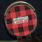 Lumberjack Plaid Golf Ball Marker - Hat Clip - Gold