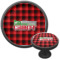 Lumberjack Plaid Cabinet Knob (Black) (Personalized)