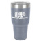 Lumberjack Plaid 30 oz Stainless Steel Tumbler - Grey - Single-Sided (Personalized)