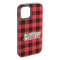 Lumberjack Plaid iPhone Case - Rubber Lined - iPhone 15 Plus (Personalized)