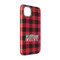Lumberjack Plaid iPhone Case - Rubber Lined - iPhone 14 Pro (Personalized)
