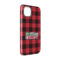 Lumberjack Plaid iPhone Case - Rubber Lined - iPhone 14 (Personalized)