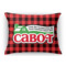 Lumberjack Plaid Rectangular Throw Pillow Case (Personalized)
