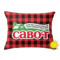 Lumberjack Plaid Outdoor Throw Pillow (Rectangular) (Personalized)