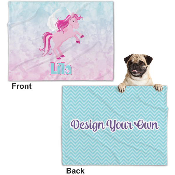 Custom Design - Microfleece Dog Blanket - Regular - Front & Back