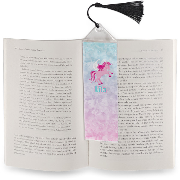 Custom Design - Bookmark w/ Tassel - In Book