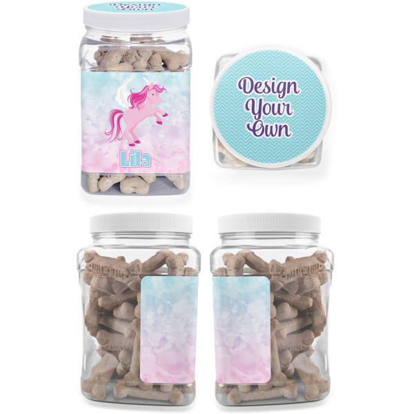 Custom Design - Pet Treat Jar - Multiple Angles